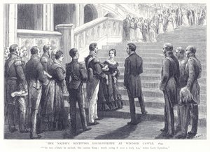 Sua Maestà riceve Luigi Filippo al Castello di Windsor, 1844 da English School