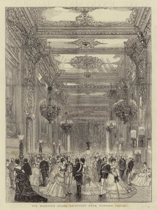 La Grande Sala di Ricevimento di Sua Maestà, Castello di Windsor da English School