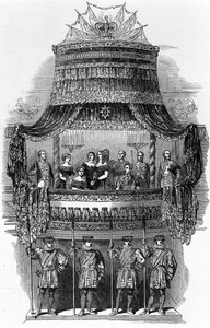 Visita di stato di Sua Maestà alla Royal Italian Opera, Covent Garden, 1848 da English School