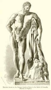 Ercole, noto come il Farnese, trovato a Roma nelle Terme di Caracalla (Museo di Napoli) da English School