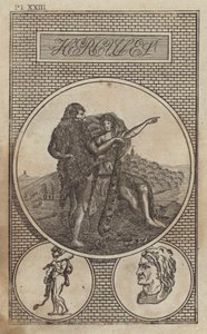 Ercole, antico eroe e dio romano (incisione)