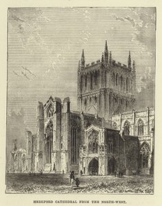 Cattedrale di Hereford da nord-ovest da English School