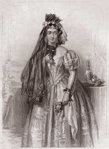 Ero, figlia di Leonato (Molto rumore per nulla) - Galleria delle donne di Shakespeare, collezione di quarantacinque ritratti seri degli artisti londinesi del primo Ottocento, arricchita da note critiche e letterarie circa 1838 da English School