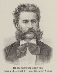 Herr Johann Strauss (incisione) da English School