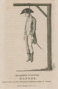 Geroglifico del colonnello George Hanger da English School