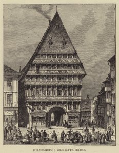 Hildesheim, Vecchia Casa di Guardia (incisione) da English School