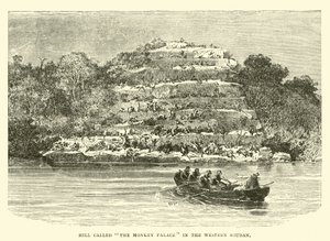 Collina chiamata Il Palazzo delle Scimmie nel Sudan Occidentale da English School
