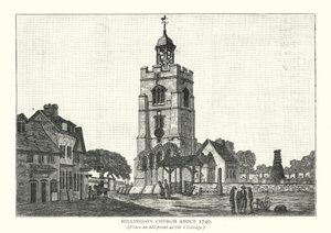 Chiesa di Hillingdon, 1740 circa (incisione)