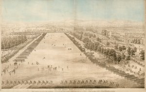 Sua Maestà che rivede i Corpi Volontari riuniti a Hyde Park, in onore del Compleanno, 4 giugno 1799 da English School