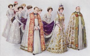 Sua Maestà la Regina che entra nell