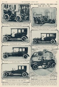 Le auto di Sua Maestà: le auto di Re Giorgio V dal 1899 al 1935, dal The Illustrated London News, 4 maggio 1935 da English School
