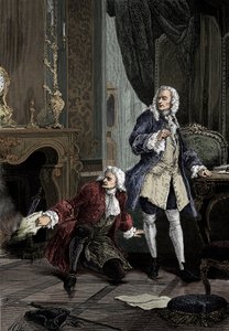 Hénault e Voltaire da English School