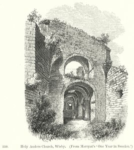 Chiesa di Holy Anders, Wisby (incisione)