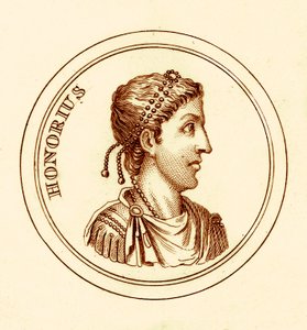Onorio, illustrazione da Il Dizionario Storico Universale di George Crabb, pubblicata nel 1825 da English School