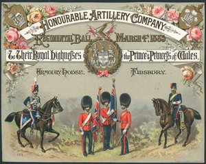 Honourable Artillery Company, Ballo Regimental, 4 marzo 1885