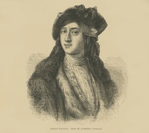 Horatio Walpole da un ritratto autentico (incisione)