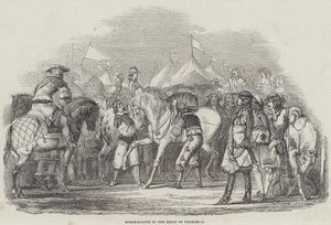 Corse di cavalli durante il regno di Carlo II da English School