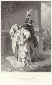 Hotspur e Lady Percy, Enrico IV, Parte I, Atto II, Scena III da English School