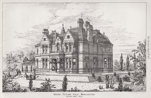 Casa, Tetlow, Fold, Manchester (incisione)