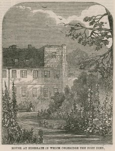 Casa a Highgate, Londra, in cui morì il poeta Samuel Coleridge da English School