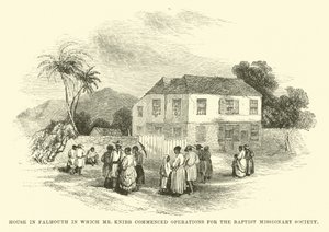 Casa a Falmouth in cui Mr Knibb iniziò le operazioni per la Società Missionaria Battista da English School