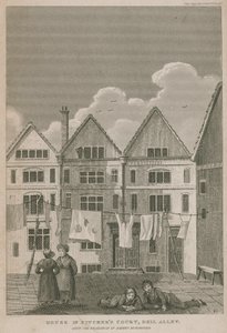 Casa in Pitchers Court, Bell Alley, ex residenza di Robert Bloomfield da English School