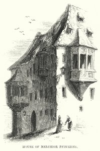 Casa di Melchior Pfintzing (incisione) da English School