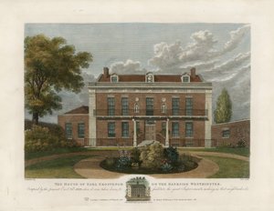 Casa del Conte Grosvenor sulla riva del Tamigi, Westminster. Demolita nel 1809