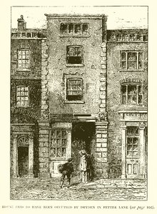 Casa che si dice sia stata occupata da Dryden in Fetter Lane