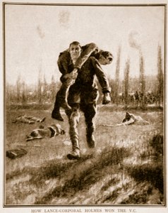 Come il caporale Holmes ha vinto la V.C., 1914-19