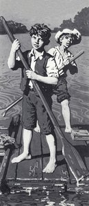 Huckleberry Finn e Tom Sawyer da English School