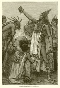 Sacrificio umano Quetzalcoatl da English School