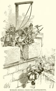 Lancio di Moxica dalle mura