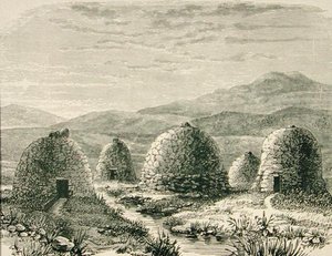 Capanni a Uig nel c.1880, da 