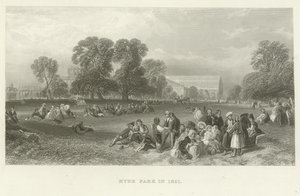 Hyde Park nel 1851 da English School
