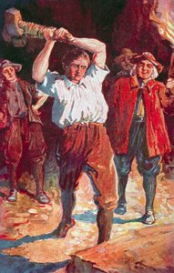 Ho consegnato il ponderoso inizio" (litografia a colori)