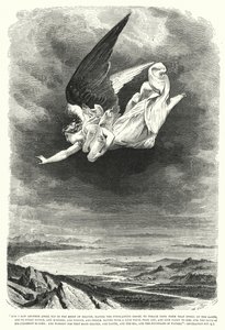Vidi un altro angelo volare in mezzo al cielo, Apocalisse XIV, 6, 7 (incisione)