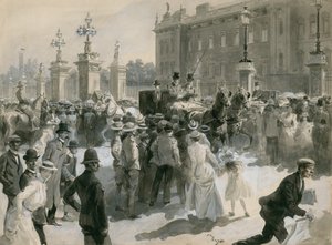 Malattia di Re Edoardo VII, i medici lasciano il Palazzo, giugno 1902 da English School