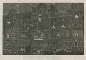 Illuminazioni sulle case in Grosvenor Place da English School