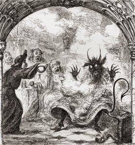 Illustrazione dopo George Cruikshank per la poesia 