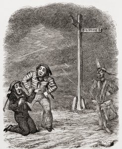 Illustrazione dopo George Cruikshank per la poesia 