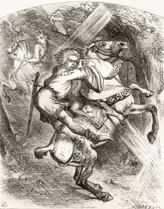 Illustrazione dopo J. Tenniel per la poesia 