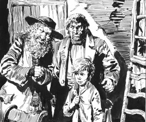 Illustrazione per Oliver Twist di Charles Dickens da English School