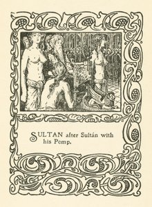 Illustrazione per Rubaiyat di Omar Khayyam (litografia)