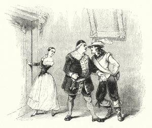 Illustrazione per Il barbiere di Siviglia di Rossini (incisione) da English School
