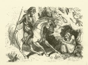 Illustrazione per La storia di Sir Thomas Thumb (incisione) da English School