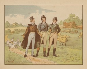 Illustrazione per The Men of Ware, 1880 circa (litografia a colori) da English School
