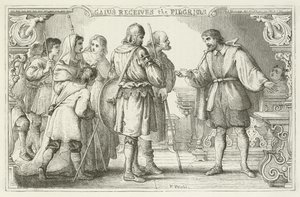 Illustrazione per Il progresso del pellegrino di John Bunyan da English School