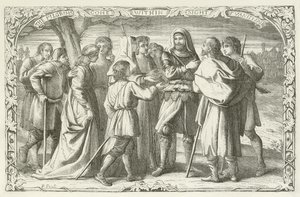 Illustrazione per Il progresso del pellegrino di John Bunyan da English School