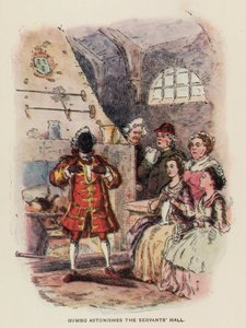 Illustrazione per I Virginiani di Thackeray (litografia) da English School